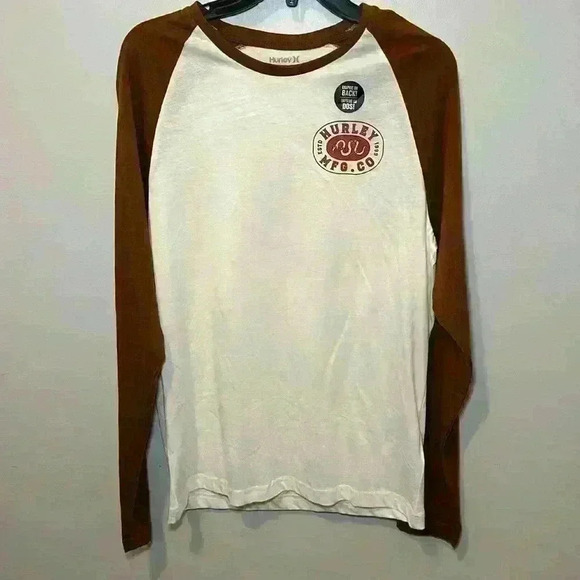 Hurley Other - Hurley NWT Barely Bone Long Sleeve Rattler Jersey Raglan Mens Size Small